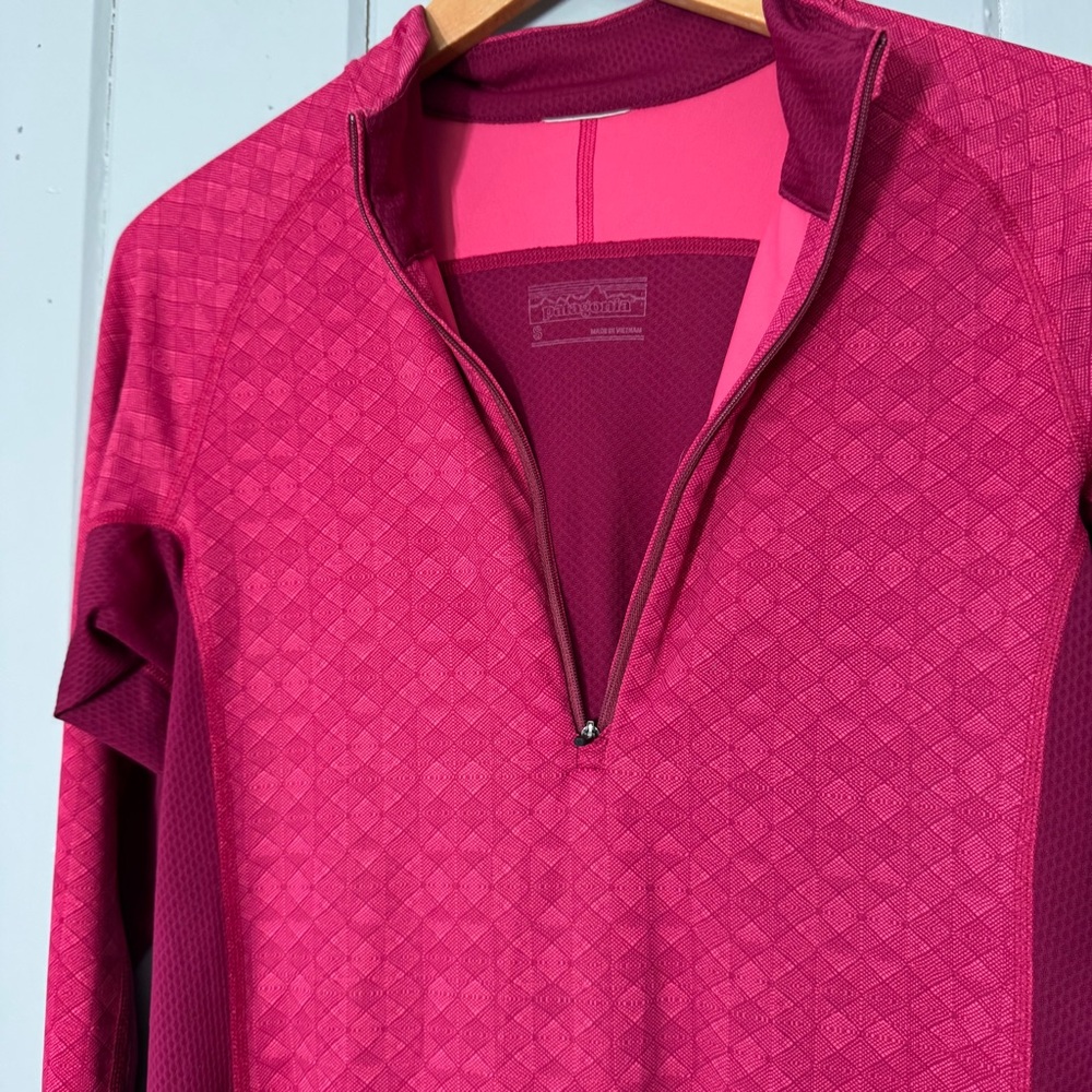Patagonia Pink All Weather Zip-Neck‎ Shirt Women's Size Small - Picture 9 of 15